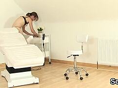 Lady Sonia, the adulterous English milf, proudly presents her big natural tits.