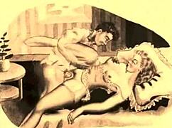 Watch this vintage erotic animation