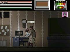 Man fucks pretty lady in spirit hunt ryona hentai game.