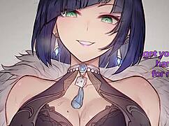 Yelan guides you through thrilling edging in hentai joi