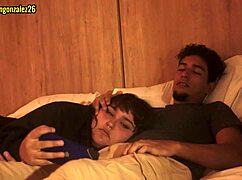 Watching netflix with stepsister leads to mouth action almost caught 😏