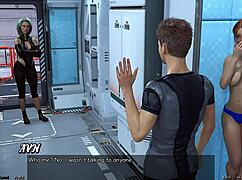 Stranded in Space 7 - Red Haired Step Sister in Shower