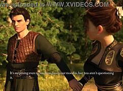 Detailed scenes from the price of power episode 80 in anime hentai game