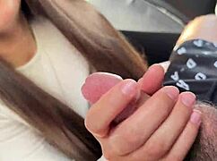 girl next door pays with blowjob in car for college ride