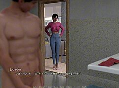 Surprise handjob after shower with perfect body curves!