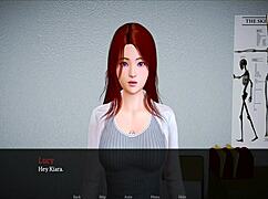 in my new family cartoon, the redhead gets her ass and tits played with