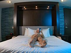 Twink Jerking Off Alone In Hotel Room