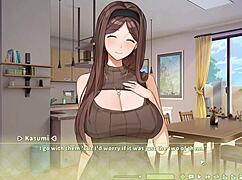 i'm so horny for summer clover's huge boobs in this harem hentai game ep 2 sexy boss offers a quikie