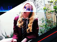 oh wow, the teen gets railed behind her twin's back with rough sex!