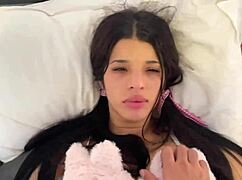 Slap me hard, daddy, plz… submissive latina takin’ multiple hits and deep creampie, oh man!