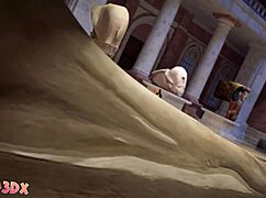 futa3dx hot futa babes with big dicks bang hard in museum