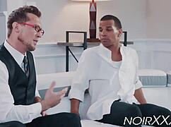 What Happens When a Tall Businessman Anally Drills a Young Black Hunk?