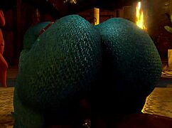 dangerous pact in 3d cartoon game with monster