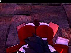 Succubus Gives Rough Thighjob In Anime Hentai Cartoon