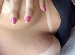 My Lover Loves Sucking My Big Tits, I Sent Him A Teasing Video.