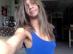 ginger milf teases with her wet nipples trying to lick herself 😏