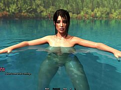 Man, my crazy step sister swam naked in the forest... got caught in 3d hentai!