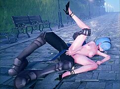 Cute anime girl dances seductively before getting fucked hard in part 2