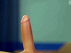 Hey, tracer swallows cum in this cartoon scene! 😏🍆