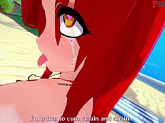Parasoul in bikini gets wild with Skullgirls fantasy banging. I felt every intense moment.