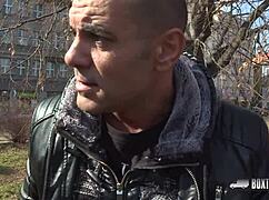 Beautiful Rebeca Sharon's Public Cumshot Surprise on Her Big Ass