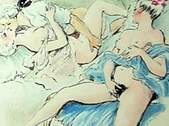 Whoa, check these steamy vintage erotic drawings now!
