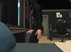 3D Cartoon Neighbor and Stepmom Masturbate by the Pool