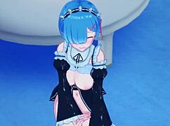 Innocent Rem Turns Naughty Maid in Re Zero Scene