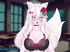 Naughty Catgirl KanakoVT Wearing Vibrator in Public, What a Wild ERP Show!