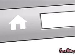 Latina slut LenaNitro dominates, riding his hard dick doggy style with raw intensity.