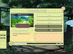 summer clover's harem hentai episode 10 ends with cum twice on cute brunette face