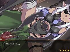 in this hentai game, the dryad spirit gets impregnated through perverted play