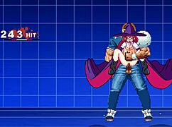 Brian Vs Yoriko In Cartoon Anime Battle Scene