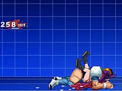 Brian Vs Yoriko In Cartoon Anime Battle Scene