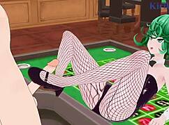 tatsumaki and fubuki bunny girl intense sex in one-punch man hentai