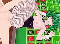 tatsumaki and fubuki bunny girl intense sex in one-punch man hentai