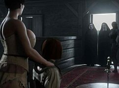 Two big dicks shock the milf in hot 3d futa animation threesome.