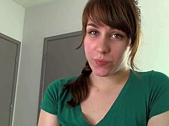 petite teen 18+ begs stepbrother to cum inside