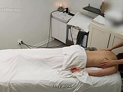 Young waitress alice arrives for a spa massage, but gets an intense, oily fuck with big black cock from a horny milf housewife