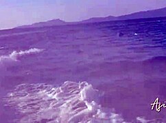 Skinny teen gets cumshot in tight pussy after jet ski fun on beach