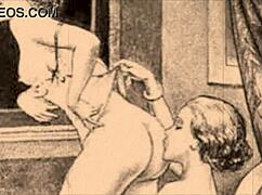 i love these vintage erotic drawins