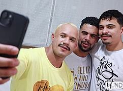 Friends Loved New Year Gifts, Repaid With Big Cock In Ass