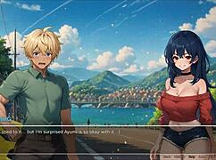 Hey, wanna tease your boyfriend with voyeur ideas in this hentai game?