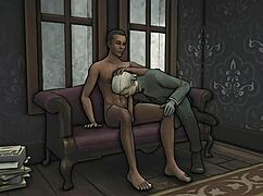 Yo, check this wild gay anal action in Dishonored Sims 4 porn! 😈