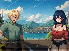 Hey, wanna tease your boyfriend with voyeur ideas in this hentai game?