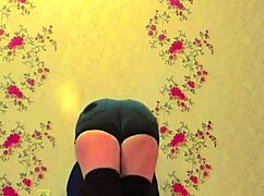 Pink Shirt Sissy Crossdresser Rides Big Butt Hard