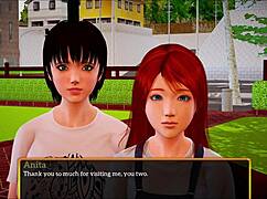 i got a new family in this cartoon episode with redhead teens and amateurs.