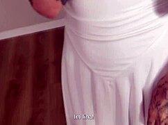 Stubborn redhead candidate auditions with intense deepthroat blowjob in POV