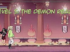 max the elf battles through level five in epic cartoon hentai adventures