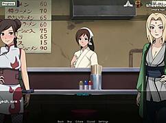 Hey, Tsunade and Tenten give handjobs in a public restaurant scene!